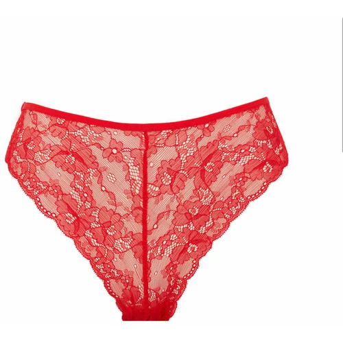 Defacto Fall in Love New Year Themed Red Lace Brazilian Slip Panty