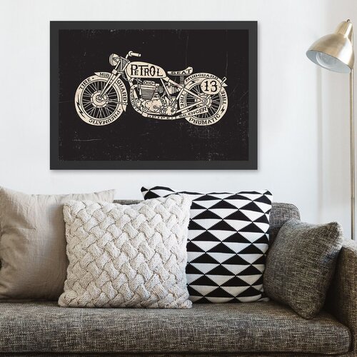 Wallity uramljena slika Motorcycle, 55x75 cm Cene