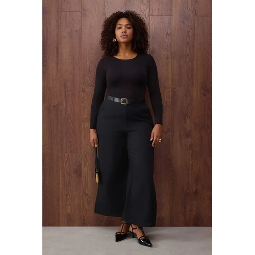 Trendyol Ženske pantalone Tbbaw26Ar00001, Crne Cene