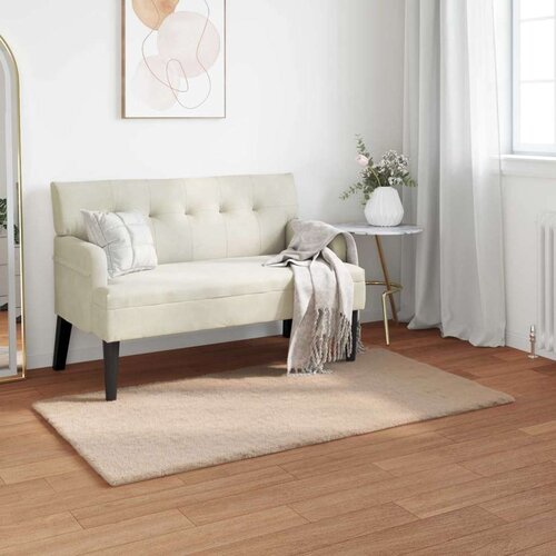  Faux Rabbit Fur Rug Olite Sivo-smeđa 60 x 110 cm Poliester Cijene