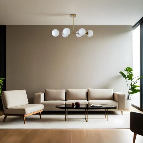 Opviq yeni favori 6 Lı eskitme beyaz Camlı avize goldwhite chandelier Cene