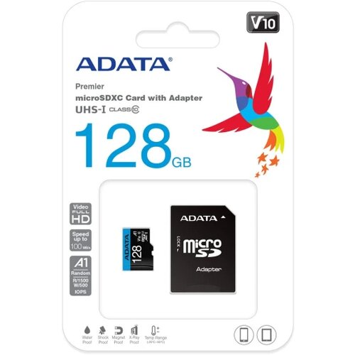 Memorijska SD MICRO 128GB Premier A1 + ADP AD Cene