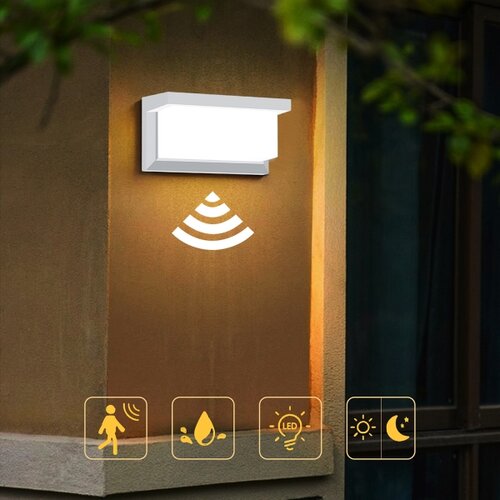  Brilagi-LED spoljno zidno svetlo sa senzorom BRICKY LED/12W/230V belo IP54 Slike