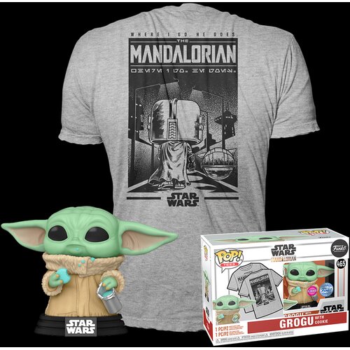 Funko Pop in majica the Mandalorian Grogu s pi&scaron;kotom Cene