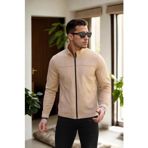 Dewberry 24285 Suede Mens Jacket-CREAM Slike