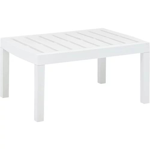 vidaXL Vrtni stol bijeli 78 x 55 x 38 cm plastični