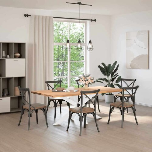  Noga blagovaonskog stola pauk oblik bijela 150x78x(72-73) cm Slike