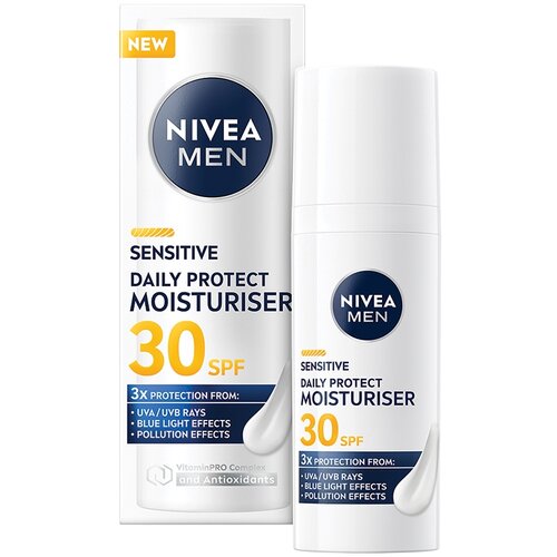 Nivea Men Sensitive daily protect hidratantna krema SPF 30, 50ml Slike