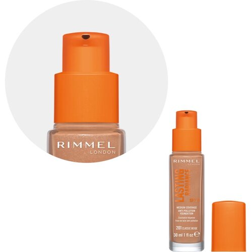Rimmel London tekoča podlaga Lasting Radiance 201 Classic Beige Slike