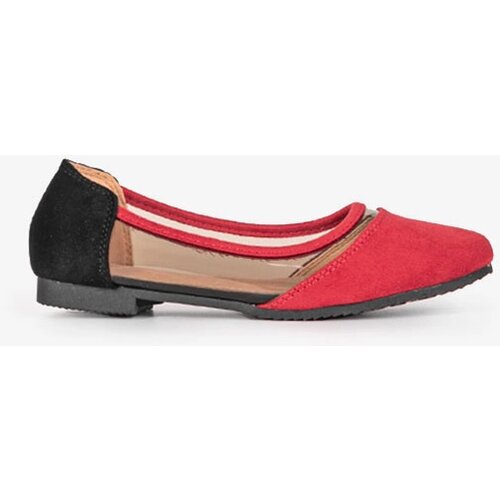 Gemre Red Suede Children's Ballet Flats Kortes Cene