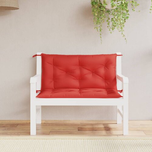 vidaXL Blazina za vrtno klop 2 kosa rdeča 100x50x7cm oxford tkanina Cene
