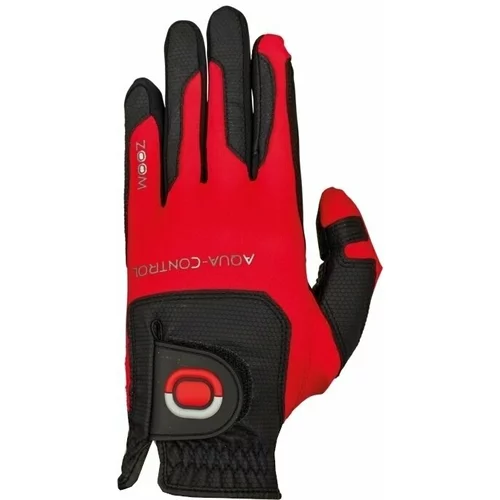Zoom Gloves Aqua Control Mens Golf Glove Black/Red