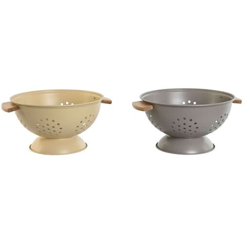  Ocjeđivač Home ESPRIT Bež Siva Bambus Nehrđajući Čelik 30 x 24 5 x 14 cm (2 kom.) Cijene