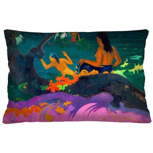 Bertoni Home unisex's rectangular pillow gauguin elegance print fatata te miti Slike