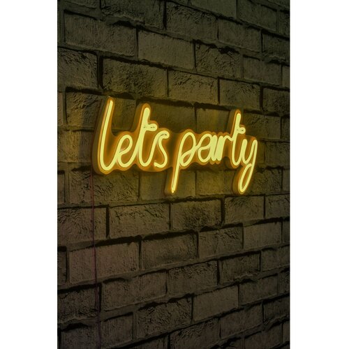 Wallity Zidna LED dekoracija Lets Party, 375 cm, IP67, 12V, Žuta Slike