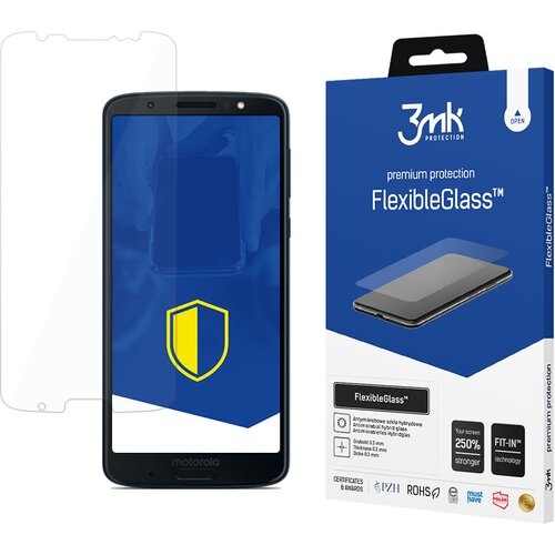 3mk MOTOROLA MOTO G6 PLUS KALJENO STEKLO FLEXIBLEGLASS ZA EKRAN, (21999953) Slike