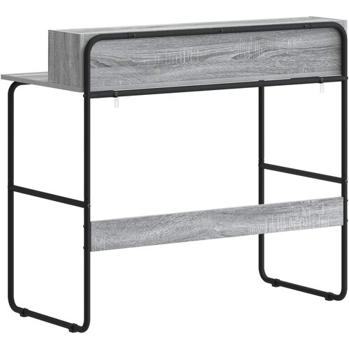  Stol s pohranom Siva Sonoma 100 x 50 x 91 cm Slike