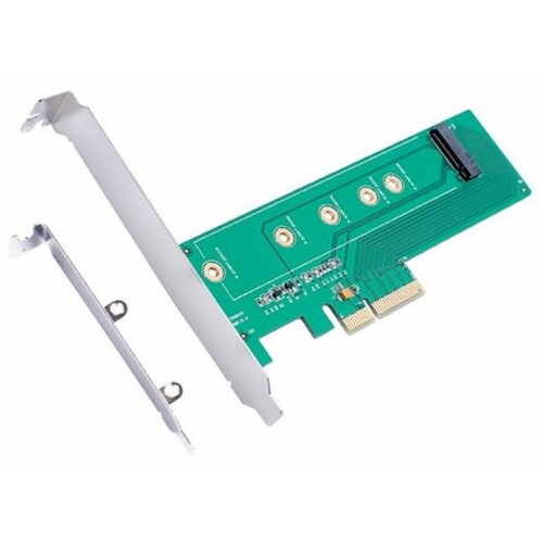 E-green PCI Express M.2 (NGFF/SSD) na PCI Express SATA 4 x 3.0 Adapter Slike