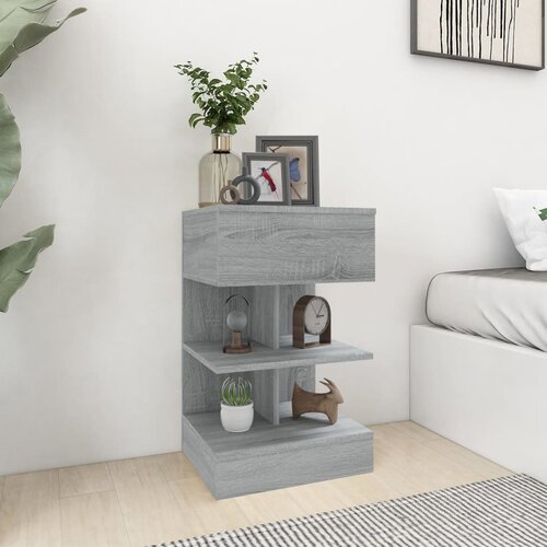 vidaXL Nočna omarica siva sonoma 40x35x65 cm konstruiran les Cene