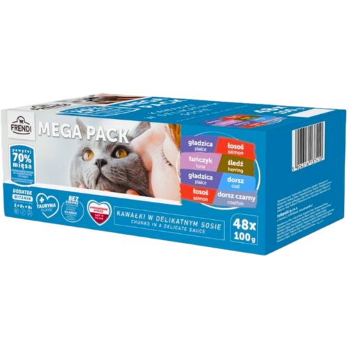 FRENDI Kesice za Mačke 48x100g – Govedina, Piletina, Ćuretina, Teletina, Divljač, Jagnjetina Cene