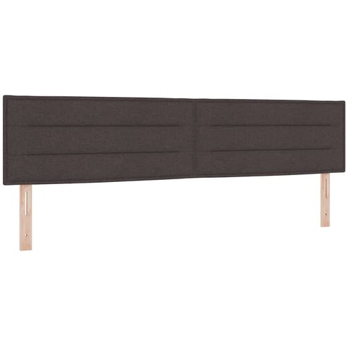  s opruga kutije Tamno smeđa 200 x 200 cm tkanina Slike