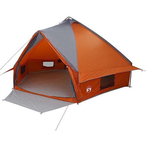 vidaXL Teepee &scaron;otor s streho Siva in oranžna 490 x 410 x 210 cm, (5000091131) Cene