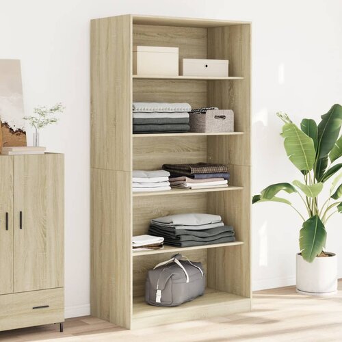 vidaXL Garderobna omara sonoma hrast 100x50x200 cm iverna plošča Cene