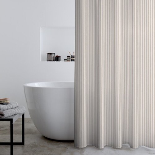 Catherine Lansfield Zavesa za tu&amp;scaron; 180x180 cm Timeless Stripe &amp;ndash; Slike