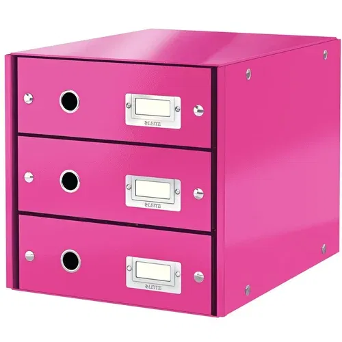 Leitz roza kutija s 3 ladice Office, 36 x 29 x 28 cm