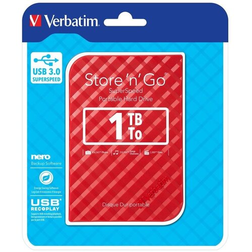 Verbatim StoreNgo II 1TB (53203) eksterni hard disk crveni" Cene