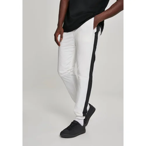 Urban Classics Side Striped Crinkle Track Pants wht/blk