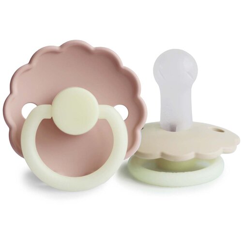 FRIGG® tolažilna duda daisy silicone night blush & cream Cene