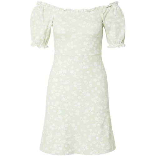 Dorothy Perkins Ljetna haljina pastelno zelena / bijela