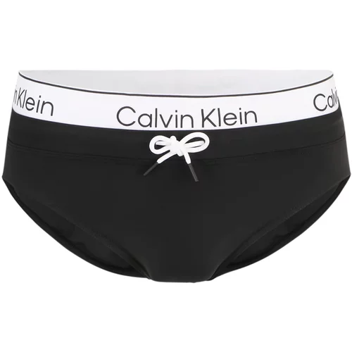 Calvin Klein Swimwear Kratke kopalne hlače 'Meta Lecacy ' črna / bela