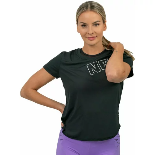 NEBBIA FIT Activewear Functional T-shirt with Short Sleeves Black M