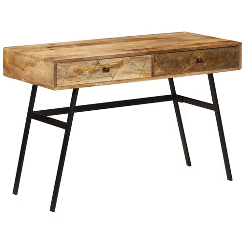  Pisalna miza s predali trmangov les 110x50x76 cm