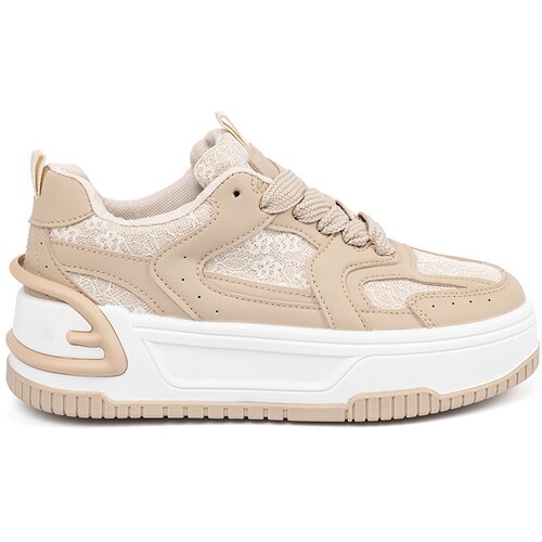 Shelvt Women's sneakers with lace beige Cijene