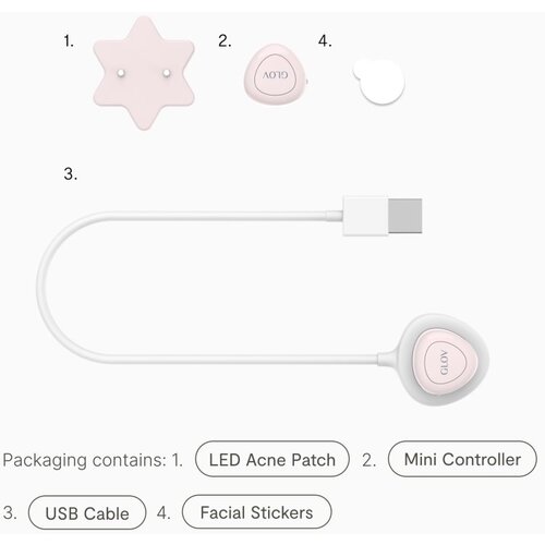 Glov Supernova Acne Spot Treatment Patch tretmanska LED maska 1 kom Slike