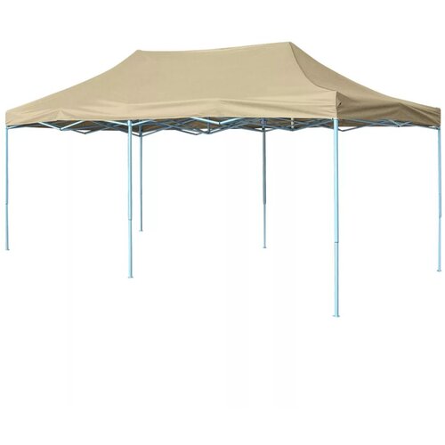 VidaXL Sklopivi Pop-Up &amp;Scaron;ator 3x6 m Krem Bijeli Slike