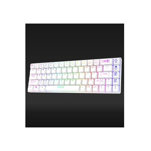 AQIRYS Tastatura Wireless Mechanical Keyboard Mira White 2.0 103-0077 Slike