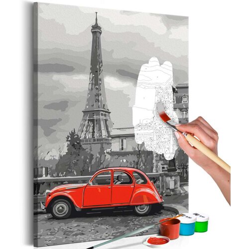  Slika za samostalno slikanje - Car in Paris 40x60 Cijene