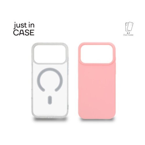 Just In Case 2u1 Extra case MAG MIX PLUS paket maski za telefon za iPhone 17 Pro Max PINK ( MAGPL124PK ) Cene