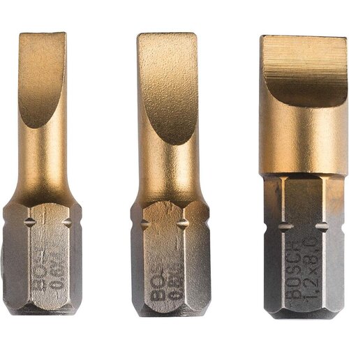 Bosch 3-delni set bitova odvrtača Max Grip (S) S 0,6x4,5; S 0,8x5,5; S 1,2x8,0; 25 mm (2607001751) Cene