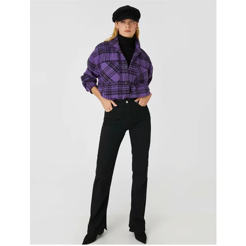 Koton Jacket - Purple - Regular fit