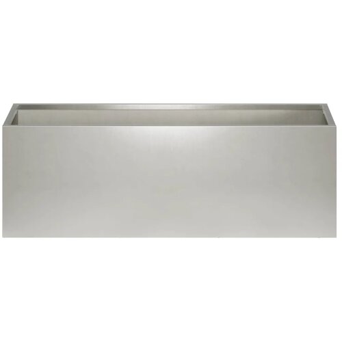  Vrtna saksija Srebrna 60 x 20 x 20 cm Nehrđajući čelik - Nehrđajući čelik 60 x 20 x 20 cm 1 Slike
