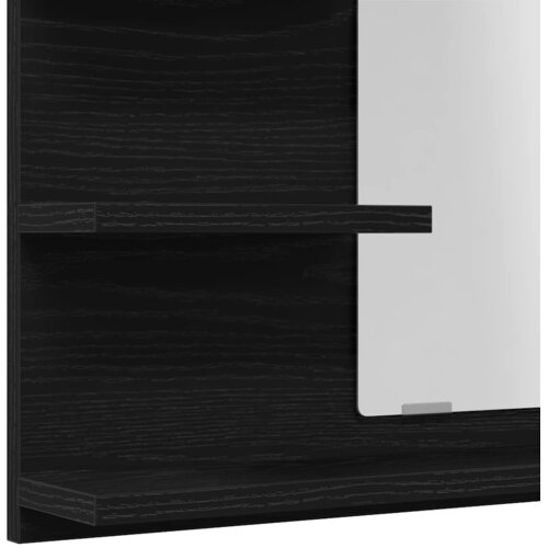  Kupaonsko ogledalo crni hrast 60x10,5x45 cm konstruirano drvo Slike