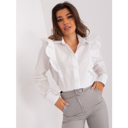 Fashion Hunters White classic shirt with lace Slike