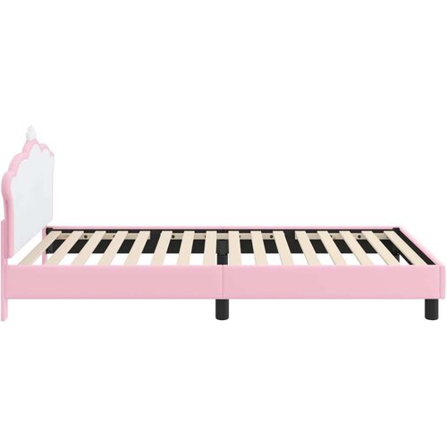  Krevet za djecu s uzglavljem Ružičasta 90 x 200 cm PU Slike