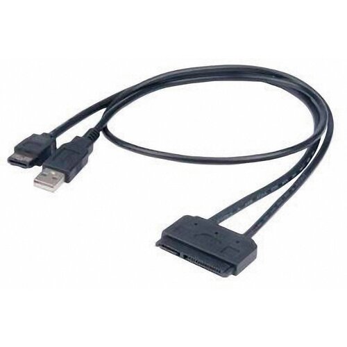 Akasa trdi diski/SSD adapter [1x kombiniran ženski konektor SATA, 15 + 7 polov - 1x mo&amp;scaron;ki konektor USB 2.0 tipa A, 7-polni mo&amp;scaron;ki konektor eSATA] 0.4 m, (20410613) Slike