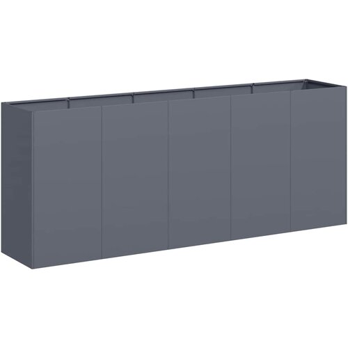 Maison Chic Cvetlični Lonec - Cvetlično korito Anthracite 200x40x80 cm Hladno valjano jeklo, (21788856) Cene